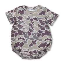 Load image into Gallery viewer, Short sleeves camo baby boy summer romper