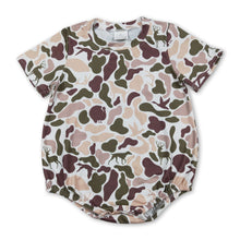 Load image into Gallery viewer, Short sleeves hunting camo baby boy summer romper