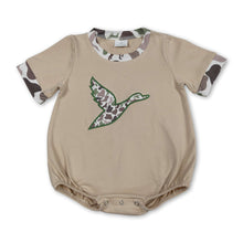 Load image into Gallery viewer, Short sleeves camo duck baby boy summer romper