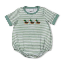 Load image into Gallery viewer, Short sleeves stripe duck baby boy summer romper