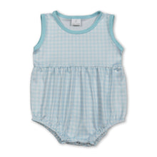 Load image into Gallery viewer, Sleeveless plaid baby kids summer romper