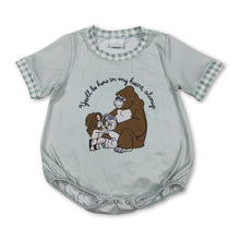 Load image into Gallery viewer, Short sleeves you'll be here in my heart baby boy romper