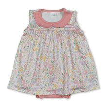 Load image into Gallery viewer, Sleeveless doll collar floral baby girls summer romper