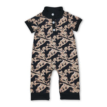 Load image into Gallery viewer, Short sleeves camo duck call baby boy polo romper