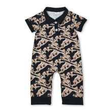 Load image into Gallery viewer, Short sleeves camo duck call baby boy polo romper