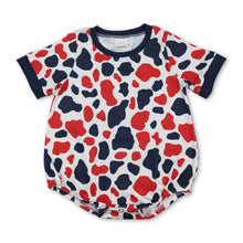 Load image into Gallery viewer, Short sleeves camo baby boy 4th of july romper