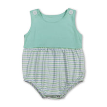 Load image into Gallery viewer, Sleeveless stripe baby boy summer romper