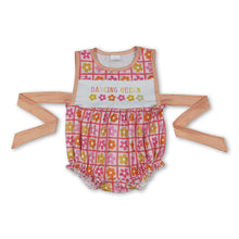 Load image into Gallery viewer, Sleeveless dancing queen floral baby girls romper