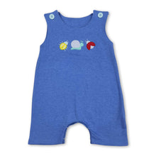 Load image into Gallery viewer, Sleeveless cotton snail embroidery baby boy romper