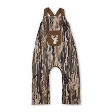 Load image into Gallery viewer, Brown straps deer embroidery pocket camo baby boy jumpsuit