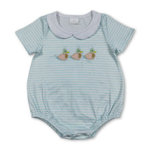 Load image into Gallery viewer, Short sleeves duck embroidery baby boy summer romper
