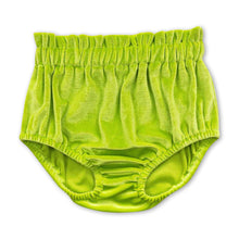 Load image into Gallery viewer, Green face color baby girls velvet bummies