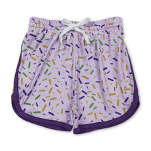 Load image into Gallery viewer, purple ice scream drip baby girls shorts