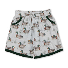 Load image into Gallery viewer, Green duck baby boy pockets summer shorts