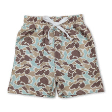 Load image into Gallery viewer, Mint camo kids boys summer shorts