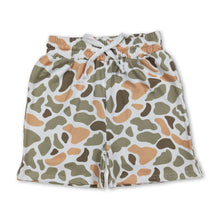 Load image into Gallery viewer, Yellow green camo kids boys summer shorts