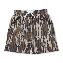 Load image into Gallery viewer, Olive camo kids boys summer shorts