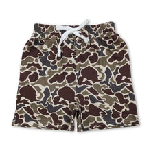 Load image into Gallery viewer, Brown camo kids boys summer shorts