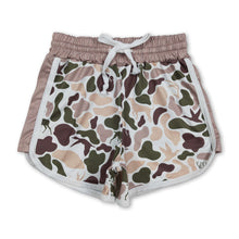 Load image into Gallery viewer, Dog duck deer camo drawstring kids girls summer shorts