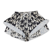 Load image into Gallery viewer, Black bows adult women summer active shorts