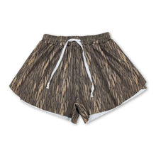 Load image into Gallery viewer, Olive camo adult women summer active shorts