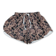 Load image into Gallery viewer, Brown camo adult women summer active shorts