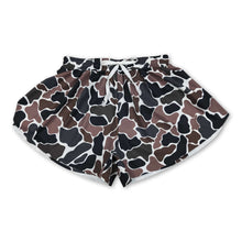 Load image into Gallery viewer, Brown camo adult women summer active shorts