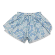 Load image into Gallery viewer, Light blue camo adult women summer active shorts