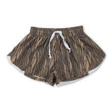 Load image into Gallery viewer, Olive camo kids girls summer active yoga shorts