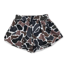 Load image into Gallery viewer, Dark camo kids girls summer active yoga shorts