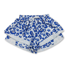Load image into Gallery viewer, Blue leopard U K adult women team active shorts