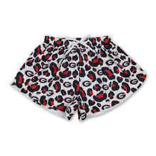Load image into Gallery viewer, Red leopard G adult women team active shorts