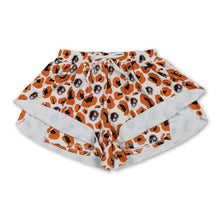 Load image into Gallery viewer, Leopard yellow dog adult women team active shorts