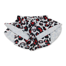 Load image into Gallery viewer, Red leopard G kids girls team active summer YOGA shorts