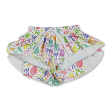 Load image into Gallery viewer, Colorful bow eggs kids girls Easter active shorts