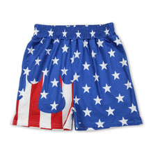 Load image into Gallery viewer, Short sleeves stars stripe kids boys 4th of july swim trunks