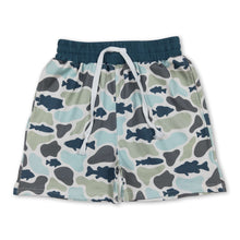 Load image into Gallery viewer, Fish camo pockets kids boys summer shorts
