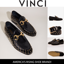 Load image into Gallery viewer, The Jupiter  Shoe Black Spike Leather  Bit Dress Loafer Limited Edition Men  Shoe