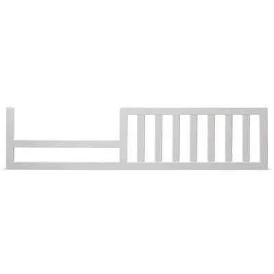 SF Home Solid Wood Toddler Bed Rail in White Finish - Crib Sold Separately