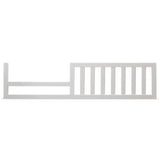 SF Home Solid Wood Toddler Bed Rail in White Finish - Crib Sold Separately