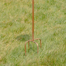 Load image into Gallery viewer, Copper Finish Metal Garden Birdhouse with Stake and Pole