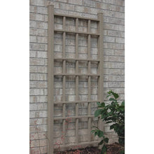 Load image into Gallery viewer, 66-inch Outdoor Weather-Resistant Brown Vinyl Garden Trellis with Ground Anchors