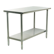 Load image into Gallery viewer, Stainless Steel Top Food Safe Prep Table Utility Work Bench with Bottom Shelf