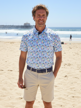 Load image into Gallery viewer, Surfs up Performance Polo