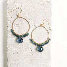 Load image into Gallery viewer, Iolite Swing Earrings