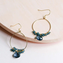 Load image into Gallery viewer, Iolite Swing Earrings