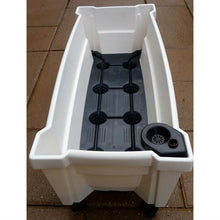 Load image into Gallery viewer, Indoor/Outdoor Green Polypropylene Wheeled Trellis Planter