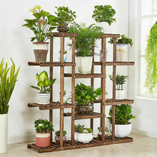 Load image into Gallery viewer, Solid Wood Indoor Outdoor 11-Tier Plant Stand