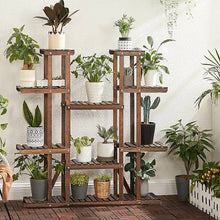 Load image into Gallery viewer, Solid Wood Indoor Outdoor 11-Tier Plant Stand
