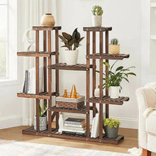Load image into Gallery viewer, Solid Wood Indoor Outdoor 11-Tier Plant Stand